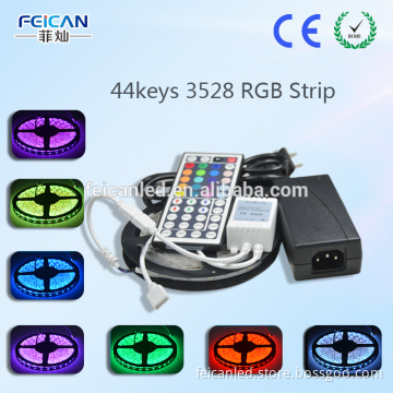 3528 LED multicolor Strip light whole kit set 300 LEDs RGB with IR 44keys led controller